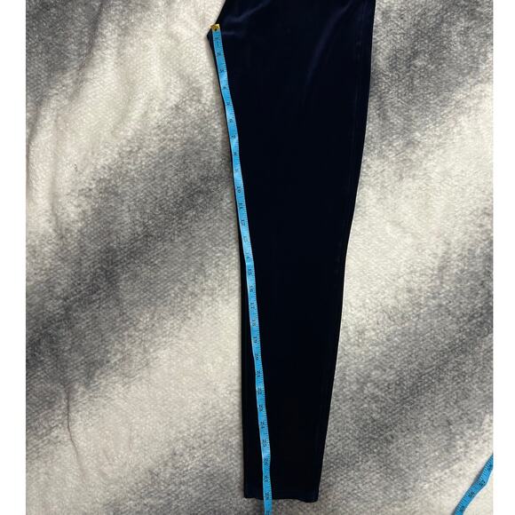 Spanx Velvet Lapis Night Blue Leggings Full Length Business Casual Size Large - Picture 10 of 12